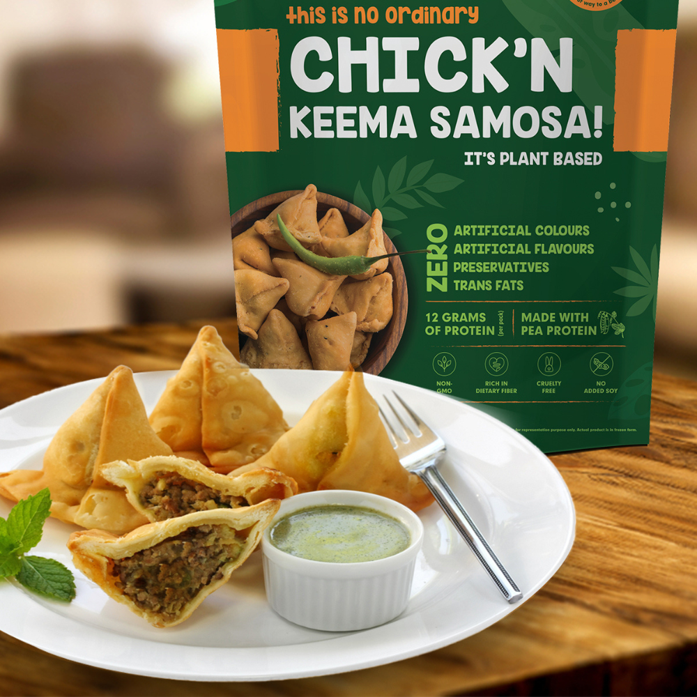 Plant Based Chick'n Keema Samosa