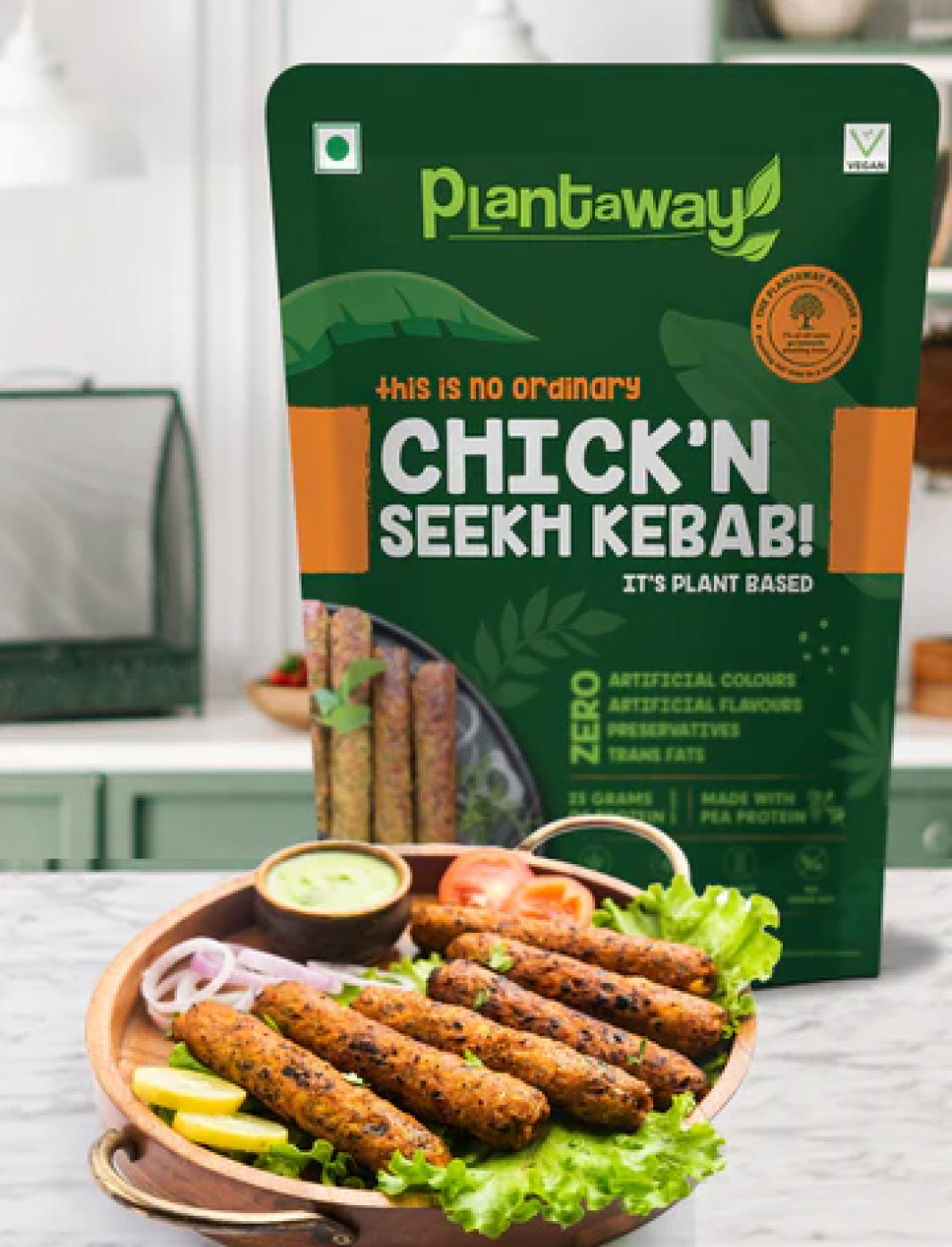 Test Plant Based Chick'n Burger Patty