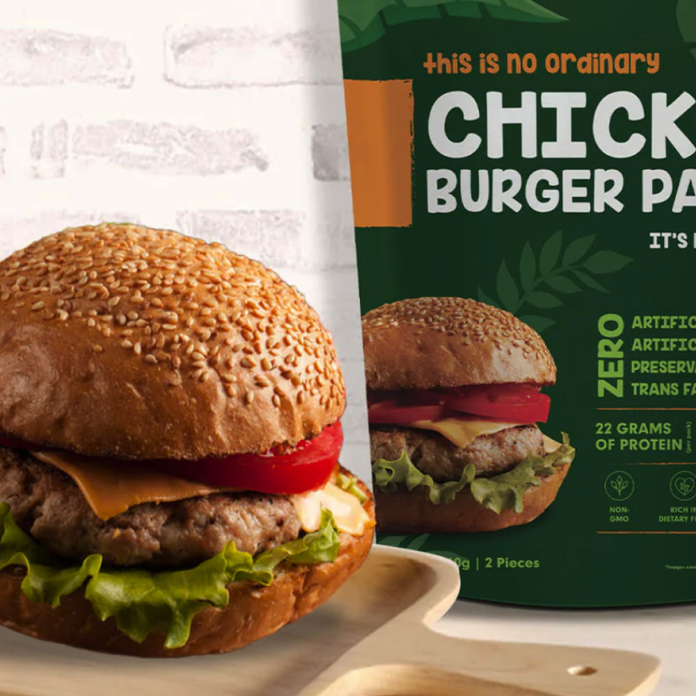 Test Plant Based Chick'n Burger Patty