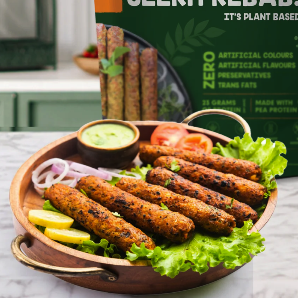 Test Plant Based Chick'n Seekh Kebab