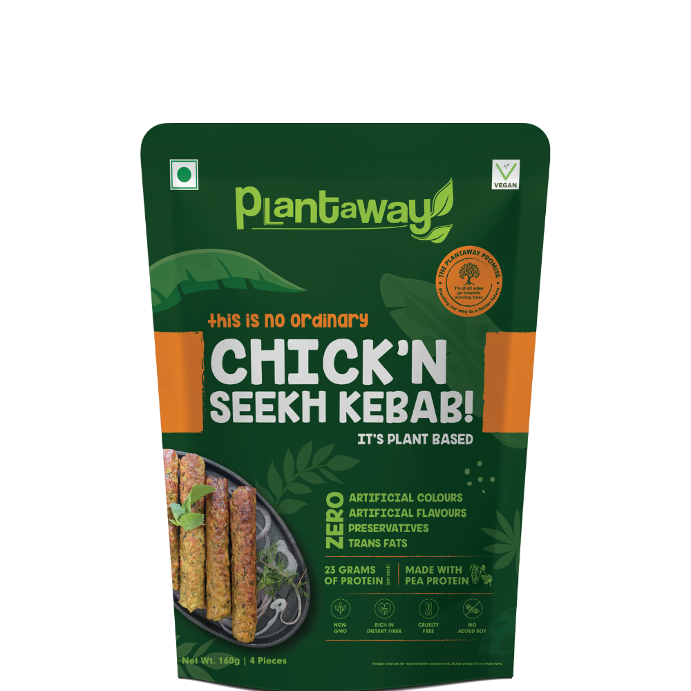 Plant Based Chick'n Seekh Kebab