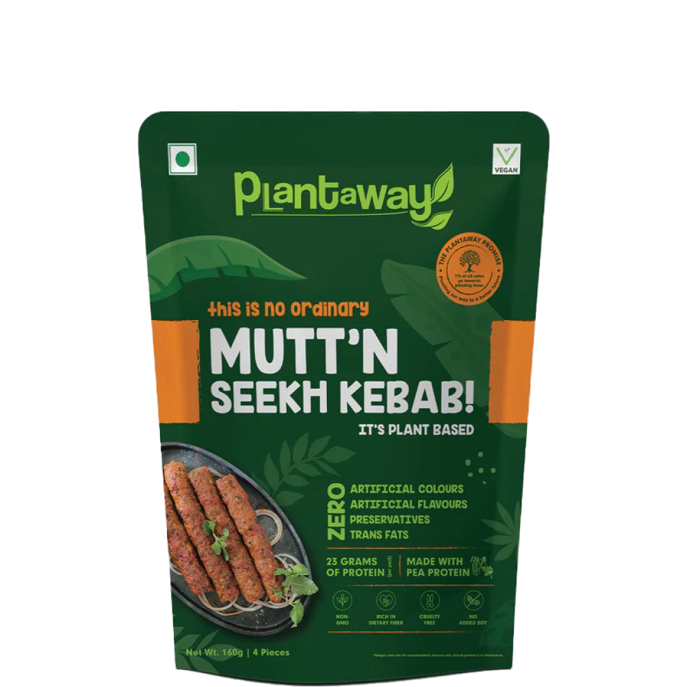 Test Plant Based Mutt'n Seekh Kebab