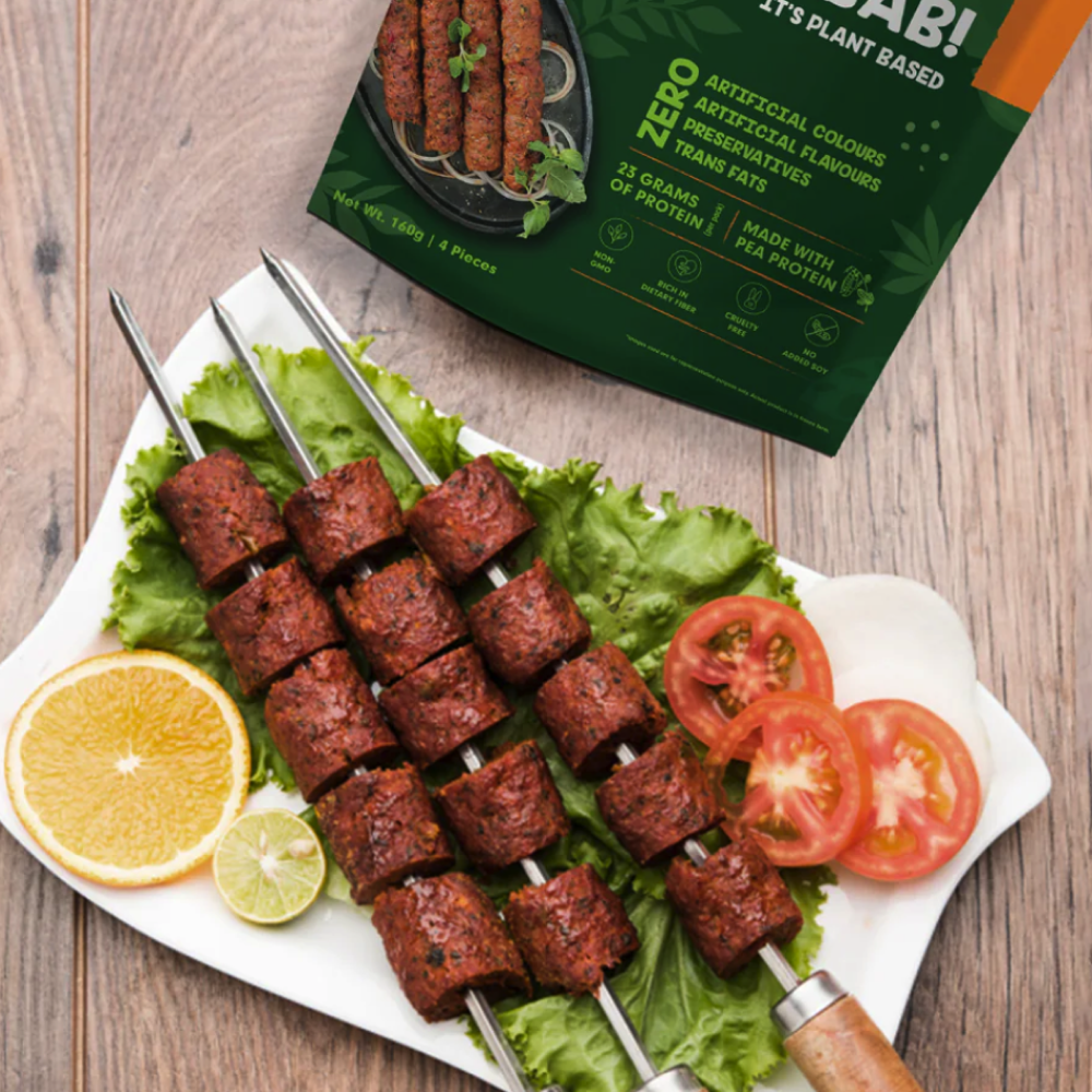 Test Plant Based Mutt'n Seekh Kebab