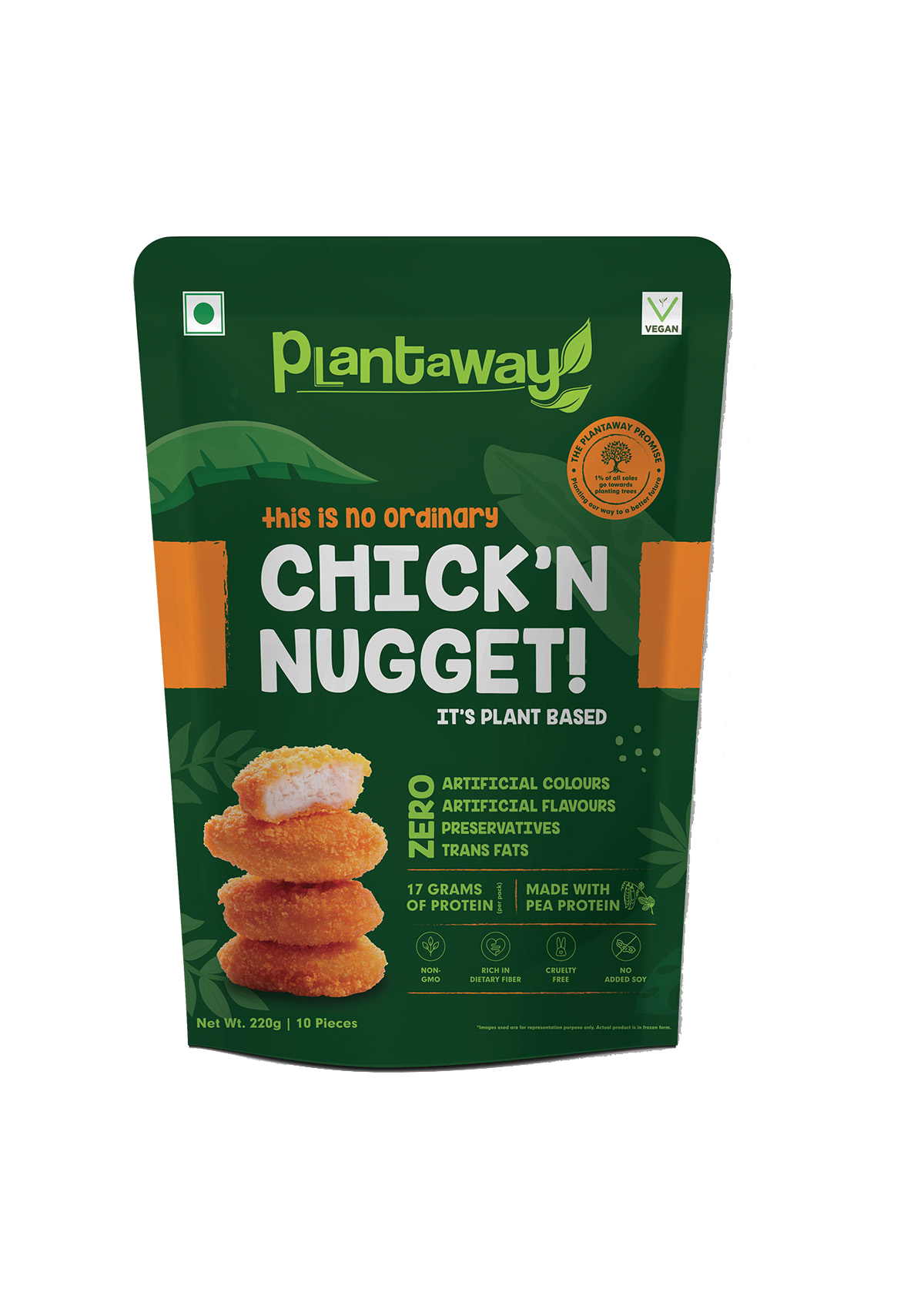 Test Plant Based Chick'n Nugget