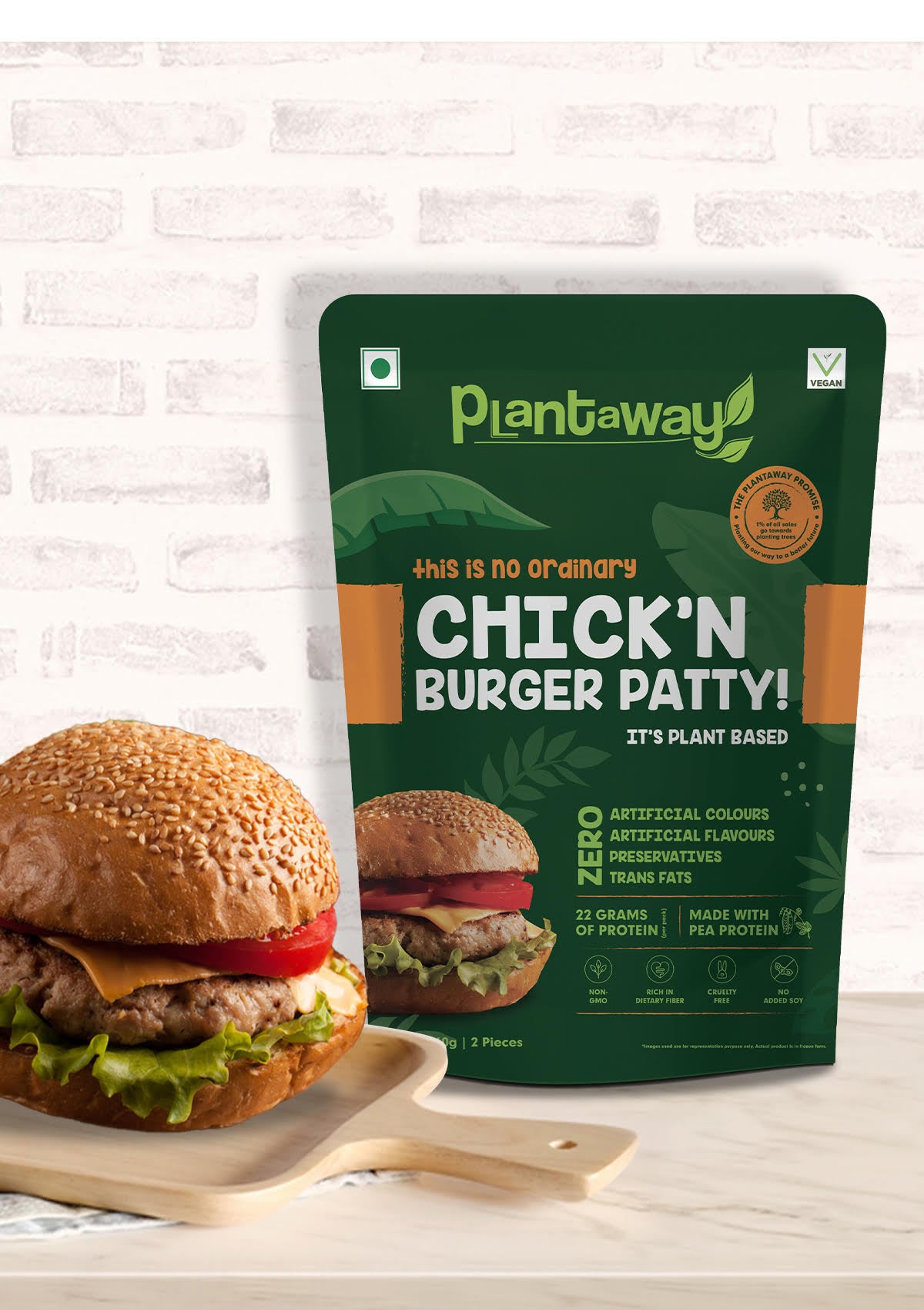 Plant Based Chick'n Burger Patty